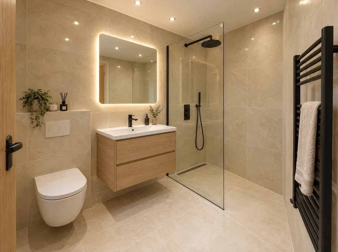 Ensuite inside the house