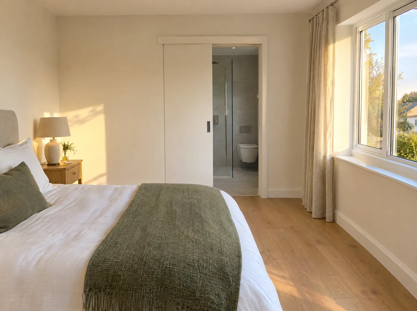 Take a slice of the main bedroom