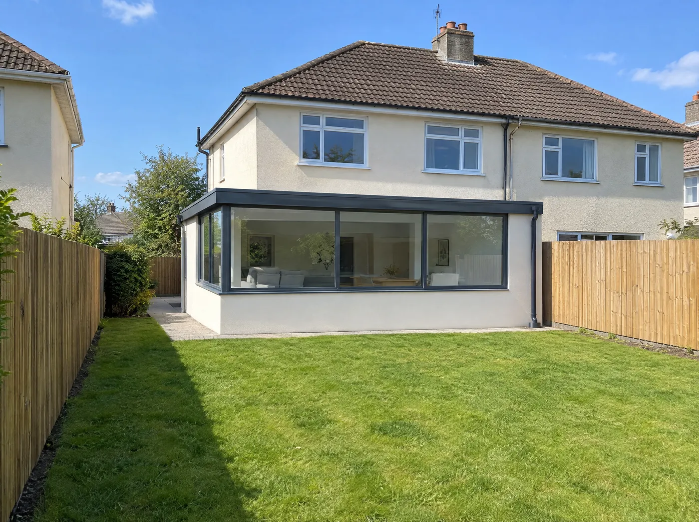 Rear sunroom or orangery