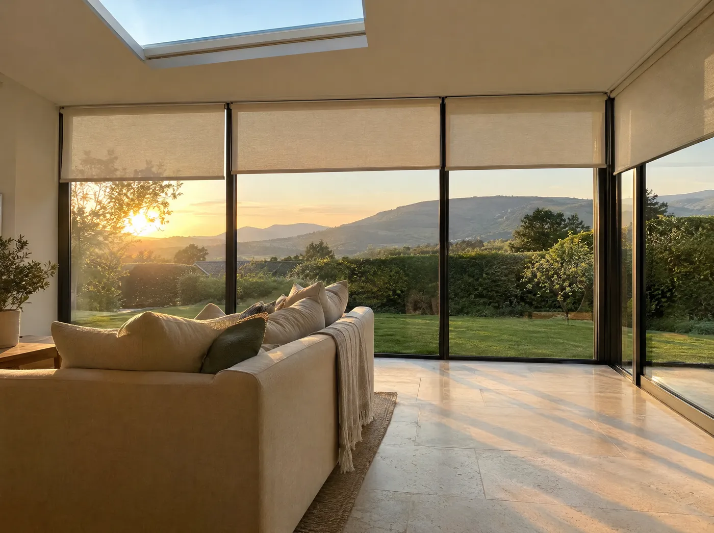 A west-facing garden: evening sun and long summer nights