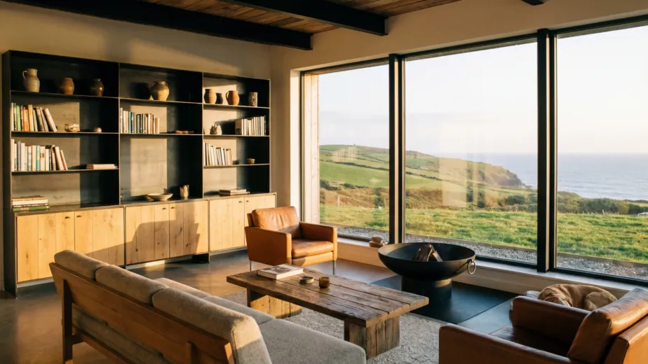 Modern renovation living room in Ireland
