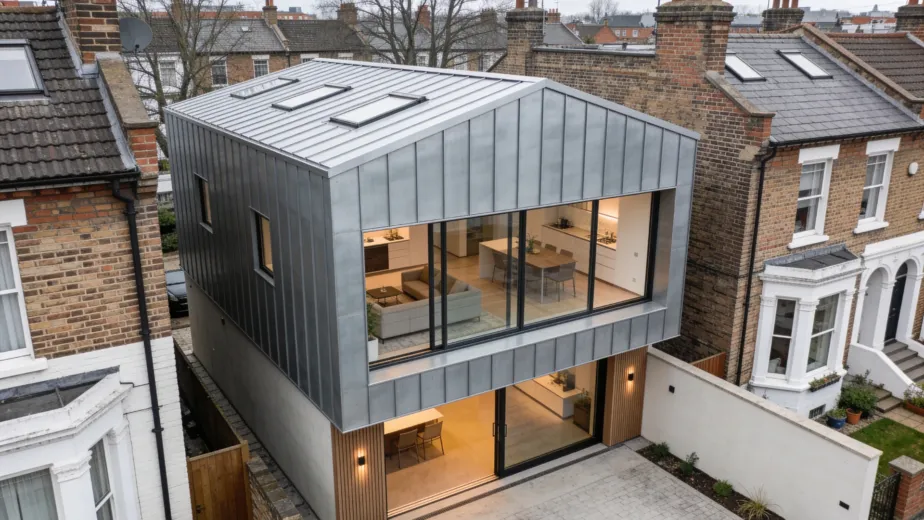 Double house extension in Dublin