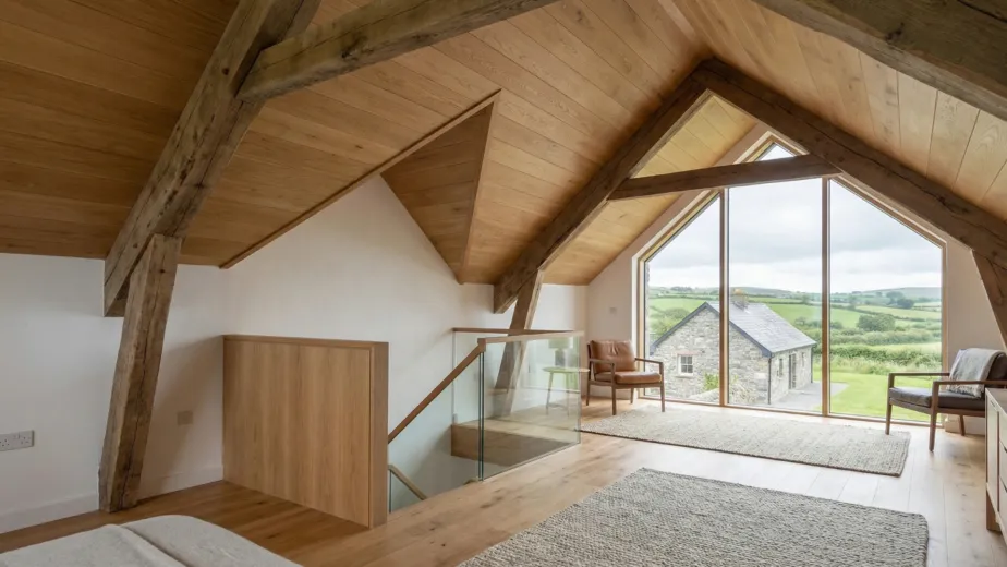 Attic converted in rural Ireland