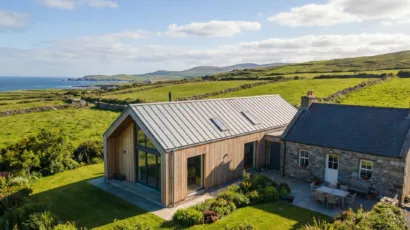 A modern house extension in rural Ireland