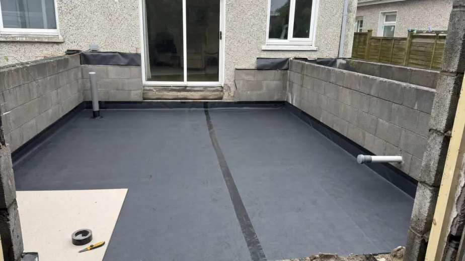 radon barrier in progress