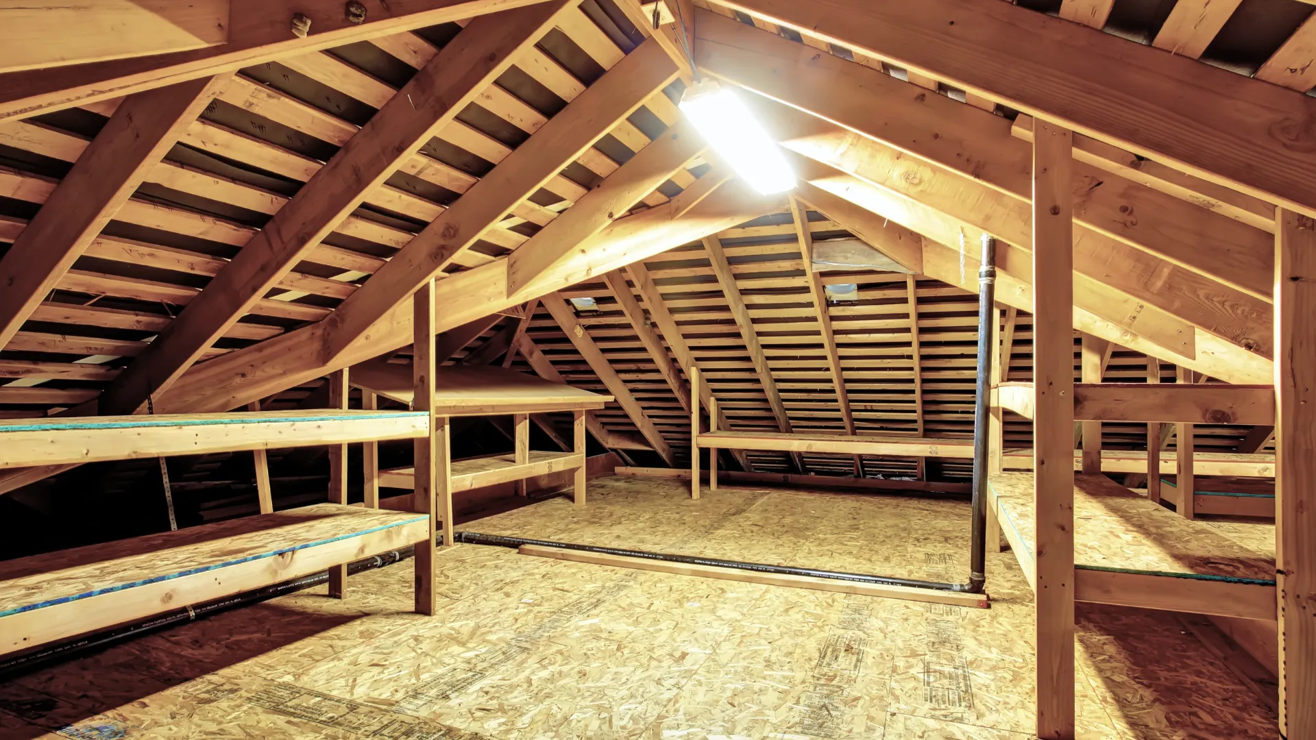 simple storage solutions in attic built in Ireland